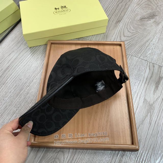 Coach男女同款帽子 蔻馳經典印花棒球帽鴨舌帽  mm1753